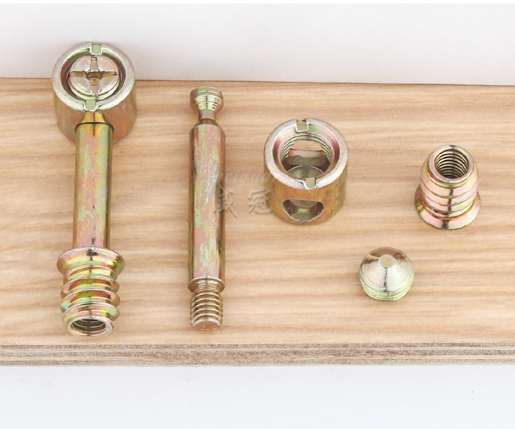 家具四合一连接件 偏心轮配件 拼装件家具螺丝五金配件 m8 m6