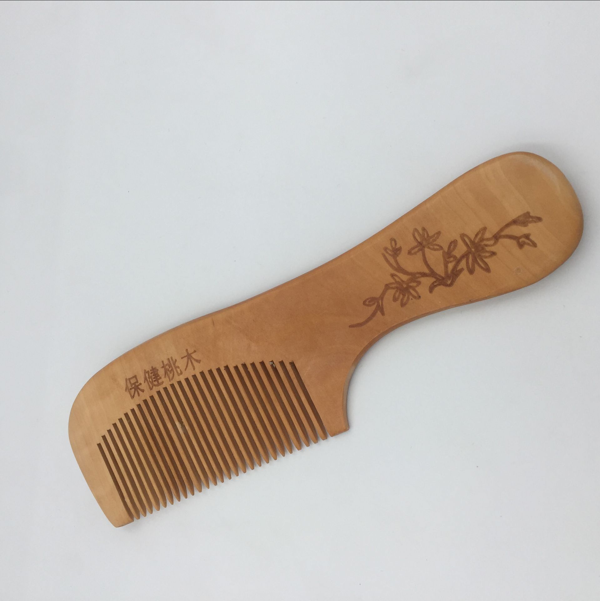 木梳 精品木梳手工打磨天然木材 护发养发梳子