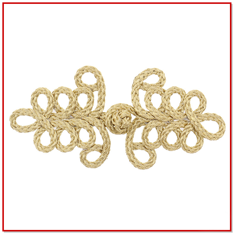 批发唐装衣服纽扣复古中式金色手工盘扣中国风高档旗袍 需定制