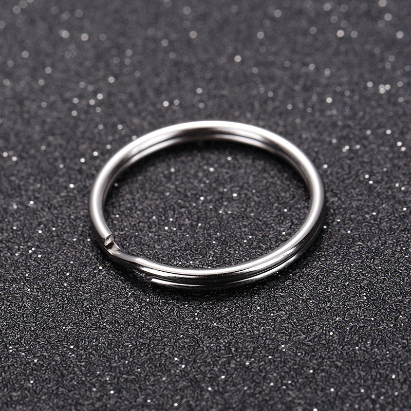 Factory Supply Nickel Plated 1.5 X25mm Key Ring Circle Key Ring Hanging Ring Aperture Eyelet Keychain