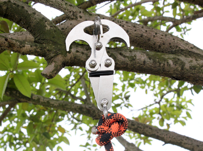 户外攀岩登山多功能登山钩强吸铁重力不锈钢飞虎爪抓钩迷你型