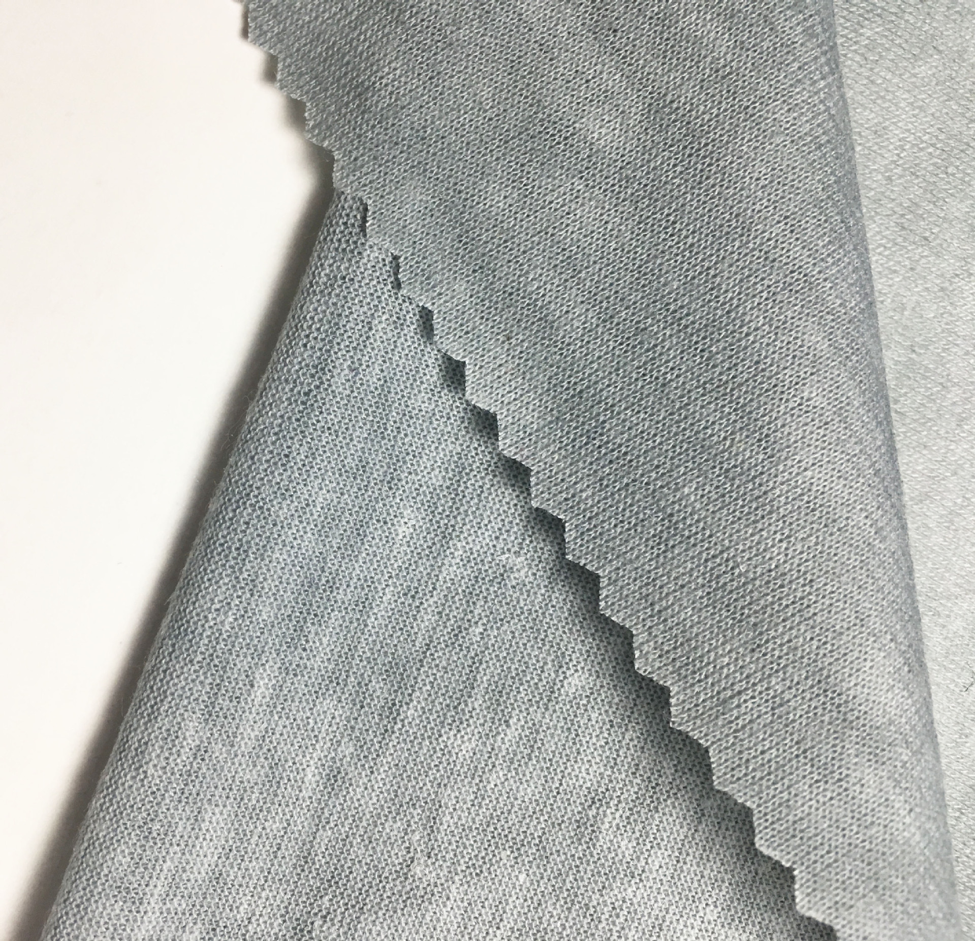 厂家直销32支彩棉平纹汗布 单面彩排纱竹节时装针织面料