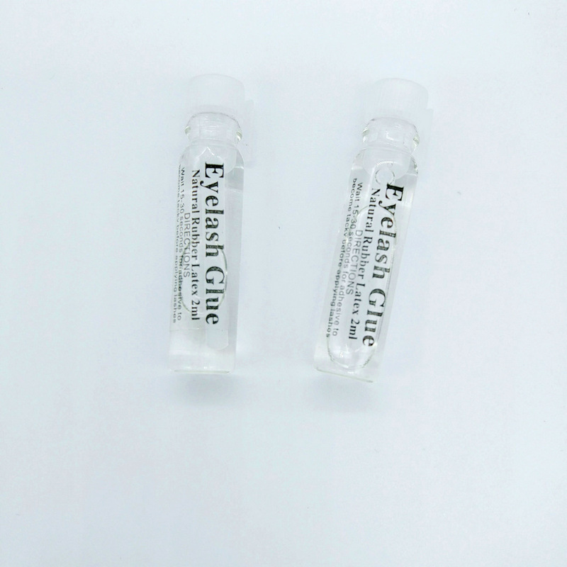 False Eyelash Glue Transparent Glue Glass Bottle Mini Set