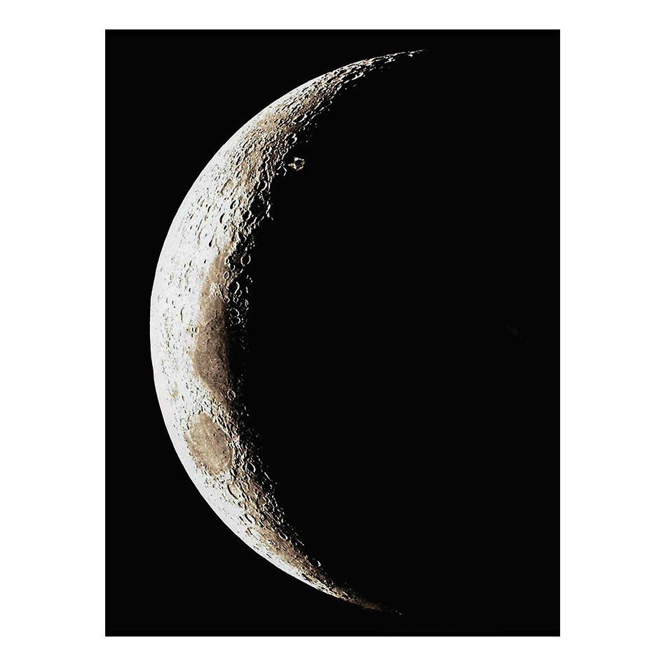 新款外贸热销北欧现代简约抽象月亮海报艺术画芯客厅书房装饰画