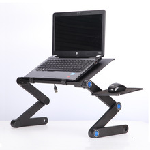铝合金笔记本电脑桌可折叠床上书桌宿舍懒人散热支架站立办公桌