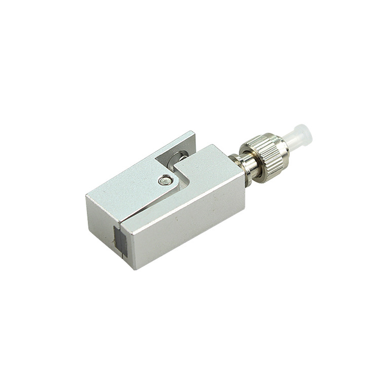 fc方形裸光纤法兰盘 裸纤临时接续适配器 otdr测试裸纤耦合器治具