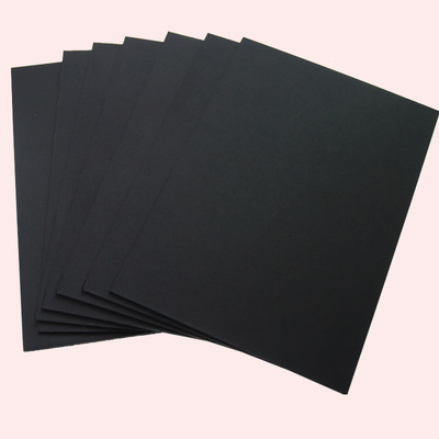 180g黑卡纸 包装卡纸 手袋专用纸 不易爆线