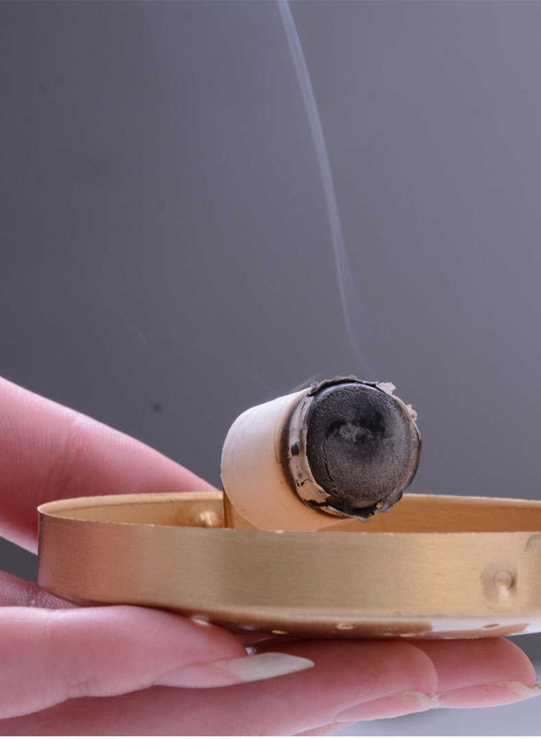 蕲康黄金艾段54个装艾柱艾条段黄金艾绒卷制带精美包装盒厂家直销