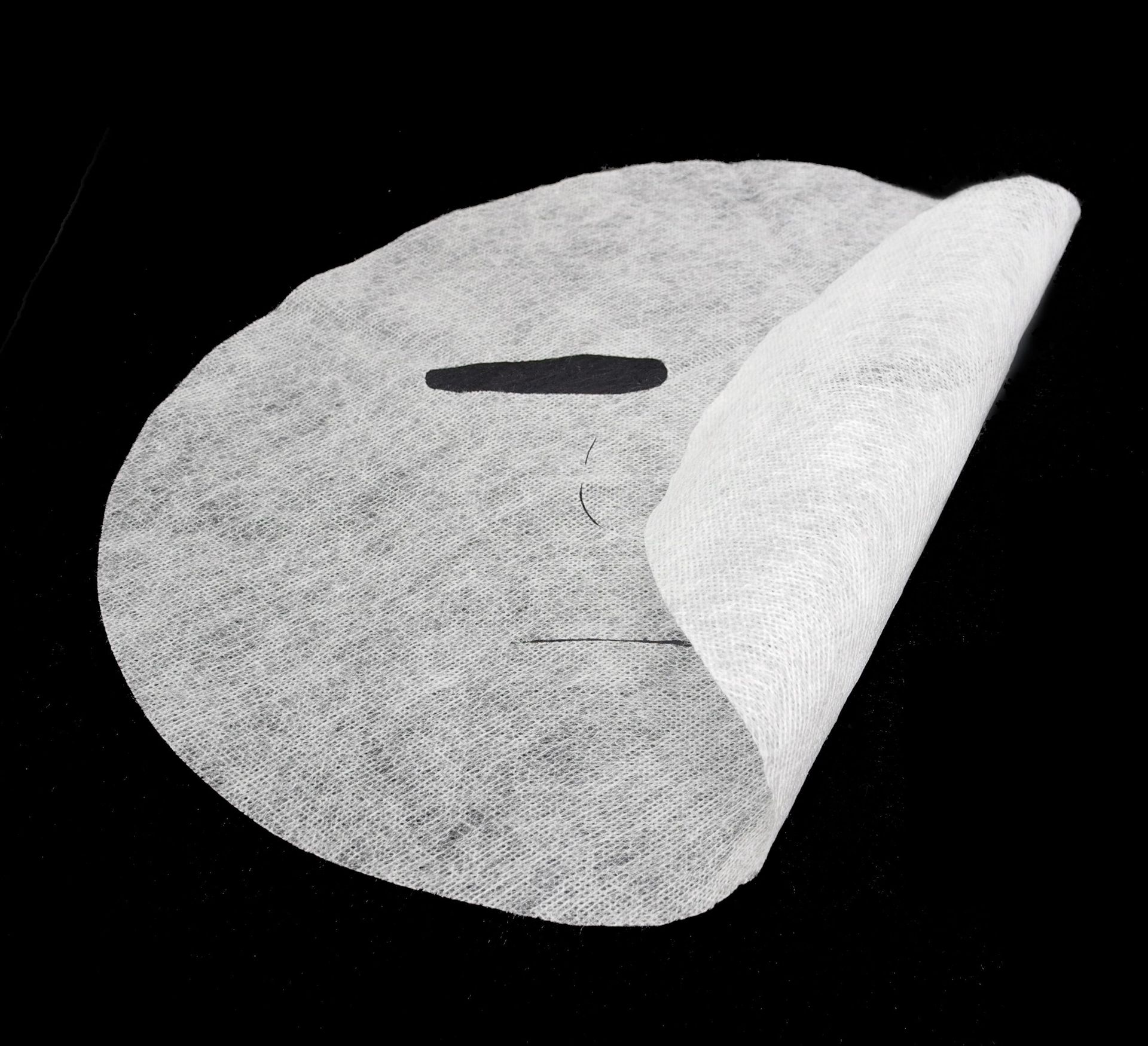 隐形蚕丝面膜布一次性纸膜面罩 美容院需要柔软蚕丝纸膜100片一包