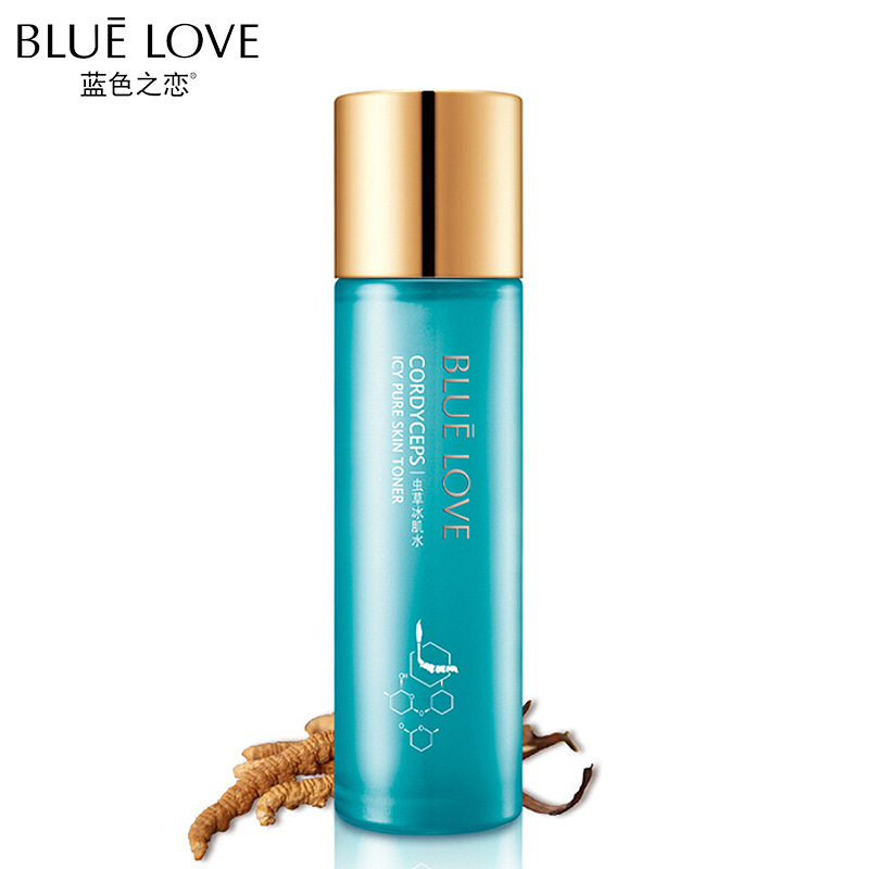 蓝色之恋虫草爽肤水150ml 夏补水保湿女用化妆水专柜正品一件代发
