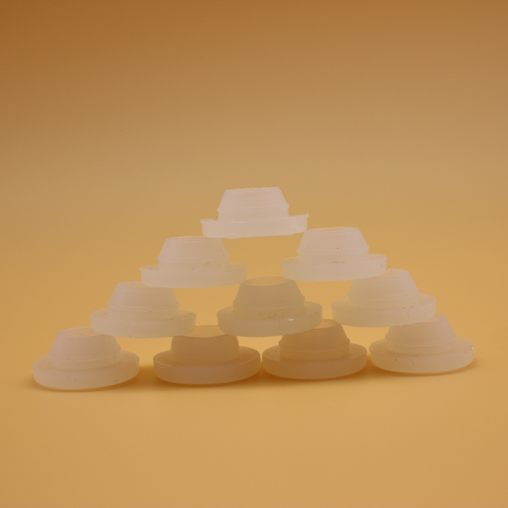 厂家直销现货供应 西林瓶包装胶塞 20#口径原液瓶硅胶瓶塞