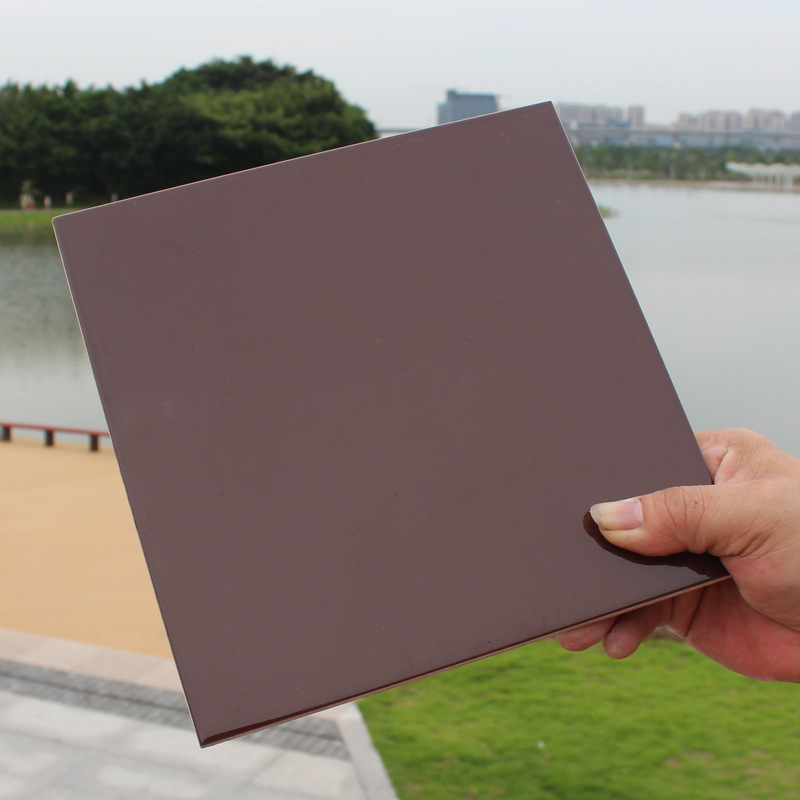 200*200亮面纯咖啡色瓷砖 啡色背景墙面砖