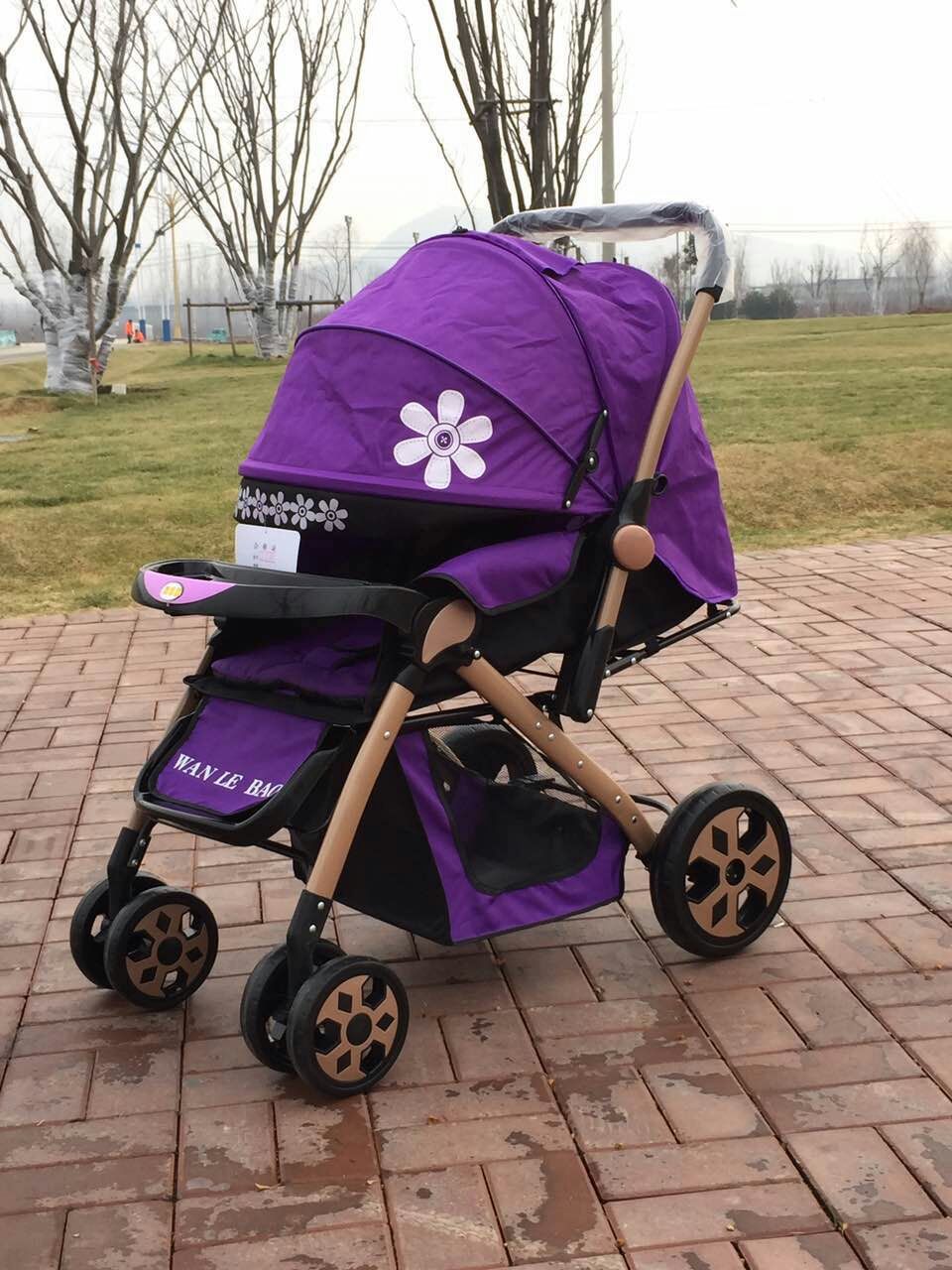 堡t608婴儿推车宝宝双向手推可坐可躺折叠儿童婴儿车 材质:钢管 品牌