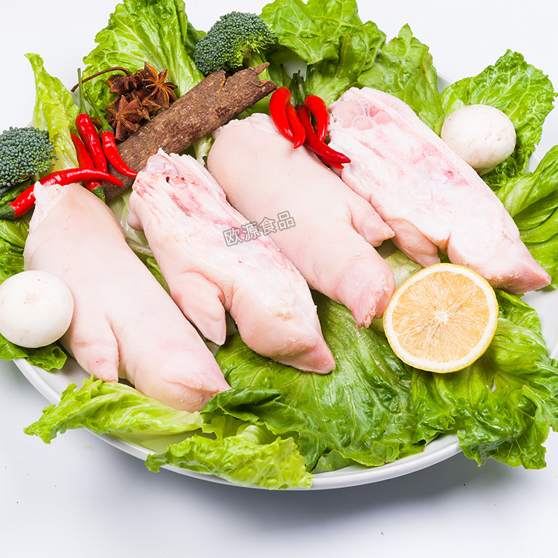 长沙厂家直供精品开边 短猪蹄 无毛猪后蹄 大量供应