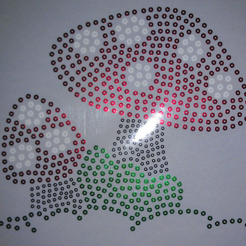 服装烫钻图案 珠片烫图烫画加工 双色珠片亮片辅料订制