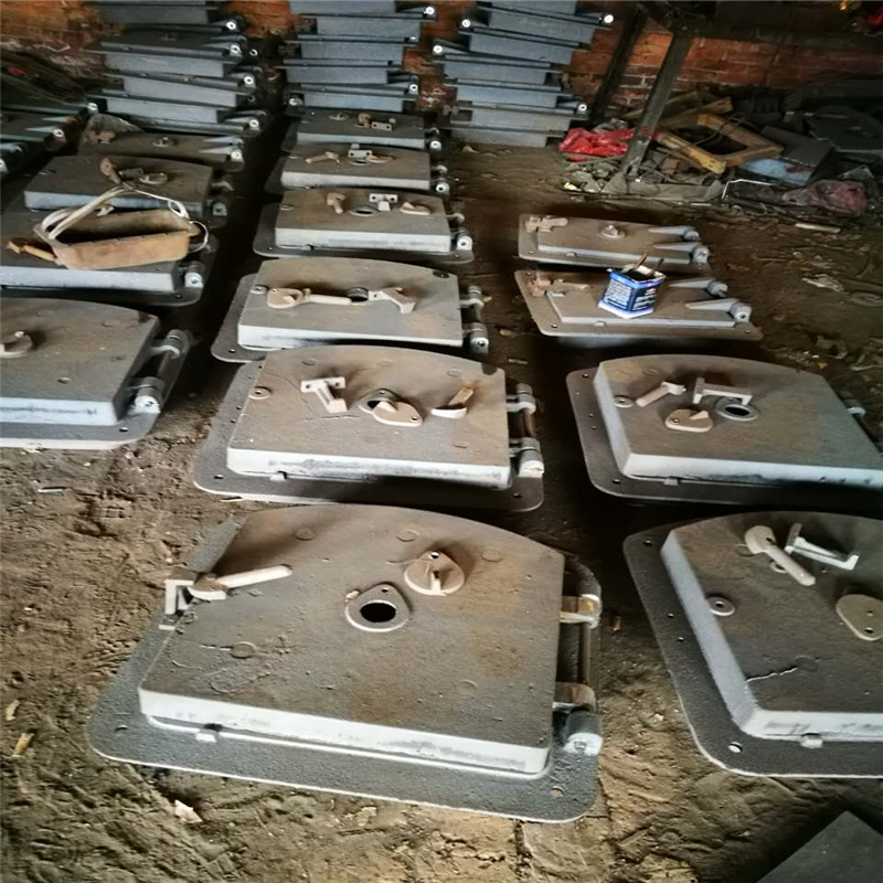 现货供应锅炉炉门配件长炉门 铸铁燃煤锅炉看火门山东锅炉配件厂