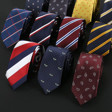 领带男韩版正装商务窄版领带 1200针涤纶丝机器缝制精做厂家直销