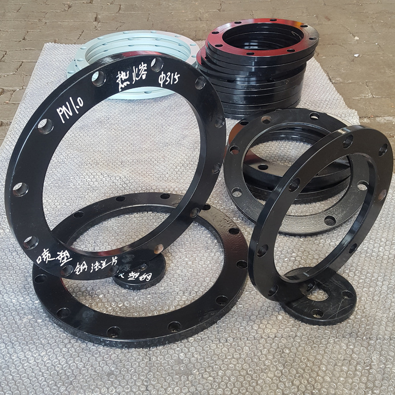 厂家批发 对接喷塑钢法兰 电熔喷塑钢法兰 热熔法兰头等