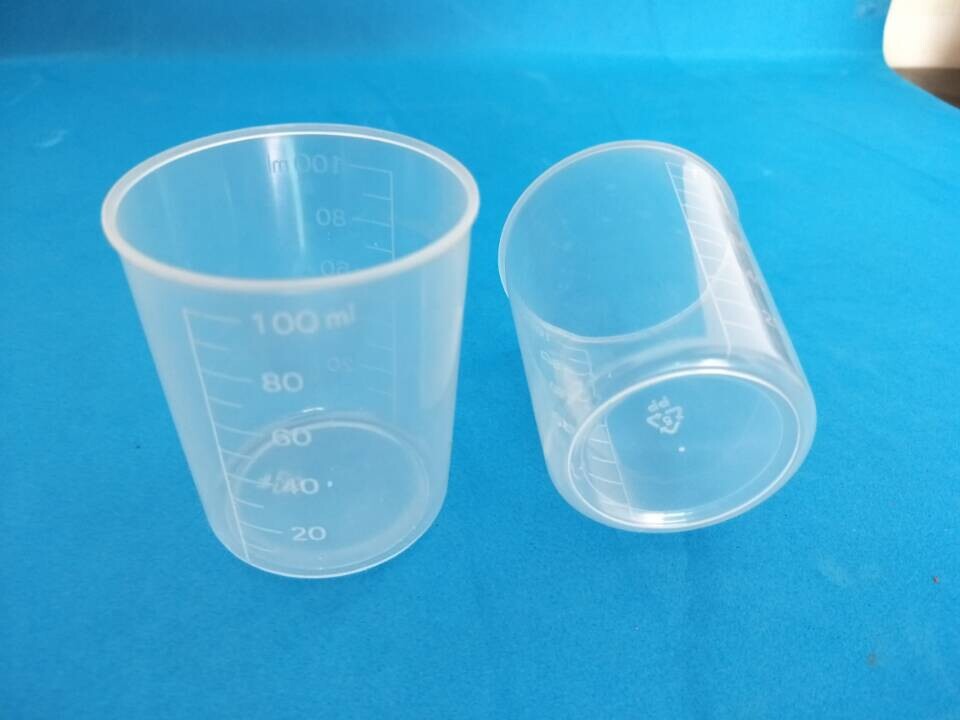 厂家直销100ml刻度透明计量杯子 化学试验用量杯