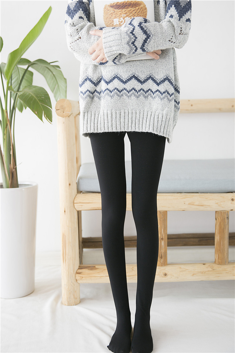 580d黑色连裤袜春秋薄款打底裤袜踩脚打底袜