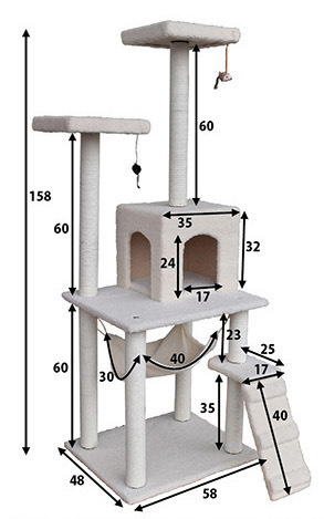 厂家直销 批发 定制 加工 宠物猫玩具 猫爬架 猫抓板 猫树158米毛