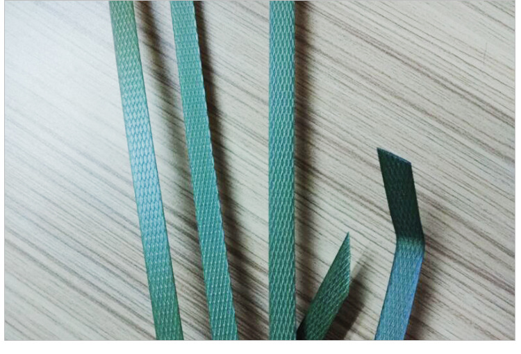 c级草绿色pp捆扎带 pp实心轻质捆箱打包带厂家 纸箱厂专用机打带