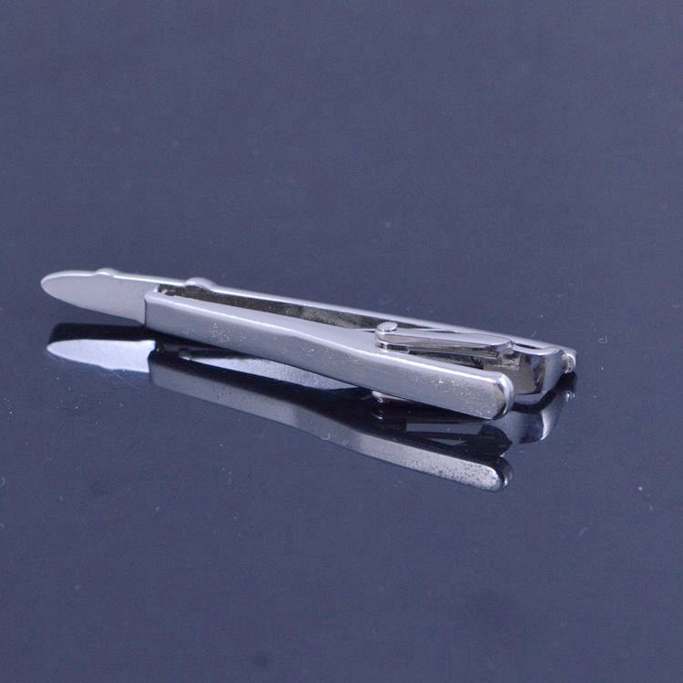 男士商务高档金属衬衣西装领带夹钛夹配饰生产可来图来样定制加工