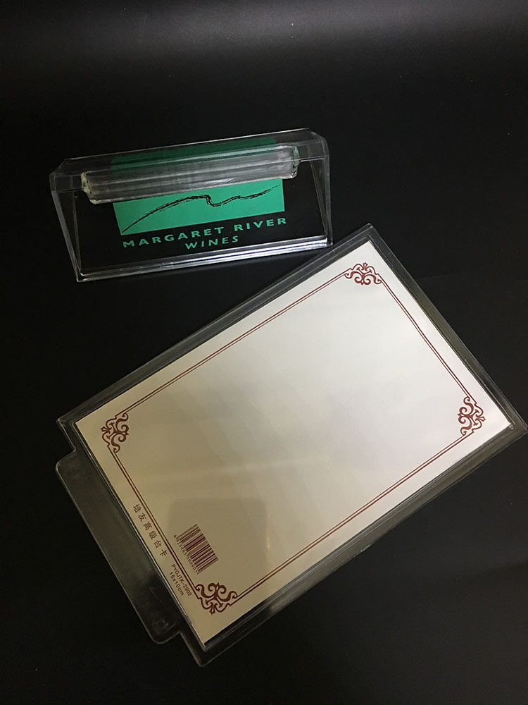 2902台卡15*10cm 有机塑料台签展示牌酒水牌菜单牌台座t型台牌