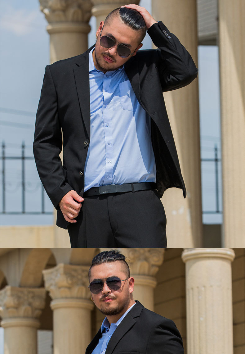 加肥加大码男士西装特大号胖子男装肥佬西服结婚礼服职业装工装男