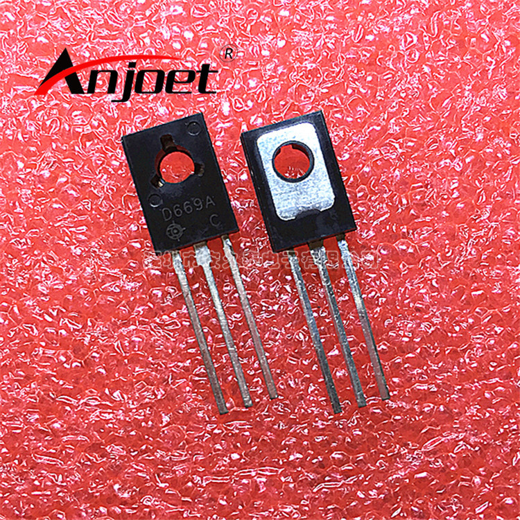 直插三极管2sd669a d669a音频管1.5a/160v to-126