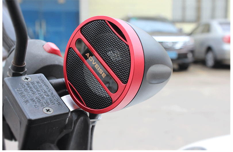 12v摩托车mp3蓝牙音响全金属车把音响电动车防水喇叭插卡收音音箱