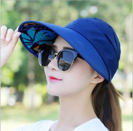 Hat Female Summer Leisure Travel Uv Protection Korean Style Summer Foldable Sun-Proof Sun Beach Hat Sun Hat