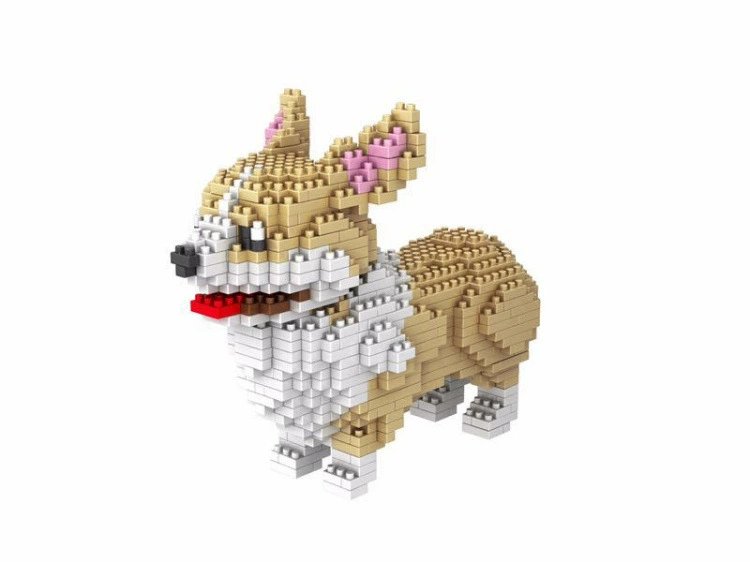 Bausteine Haustier Hund Golden Retriever Corgi Teddy Geschenk Spielzeug 950+PCS 