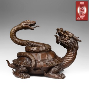 摆件饰品 玄武摆件 玄武神龟风水招财纯铜 家居客厅玄关装饰品特