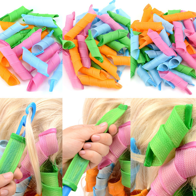 多功能魔发卷发器 梨花卷波浪卷 蜗牛卷螺旋手动发卷18根卷发器