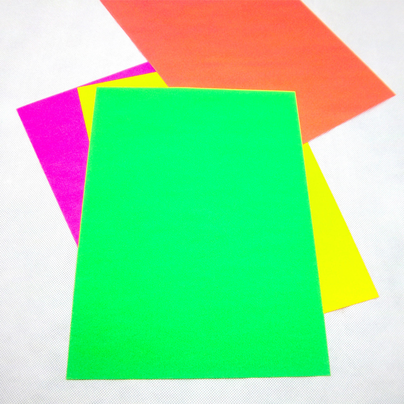 【荧光 卡纸 抢眼促销】 a4 200克 标价促销卡 特种卡纸 100张