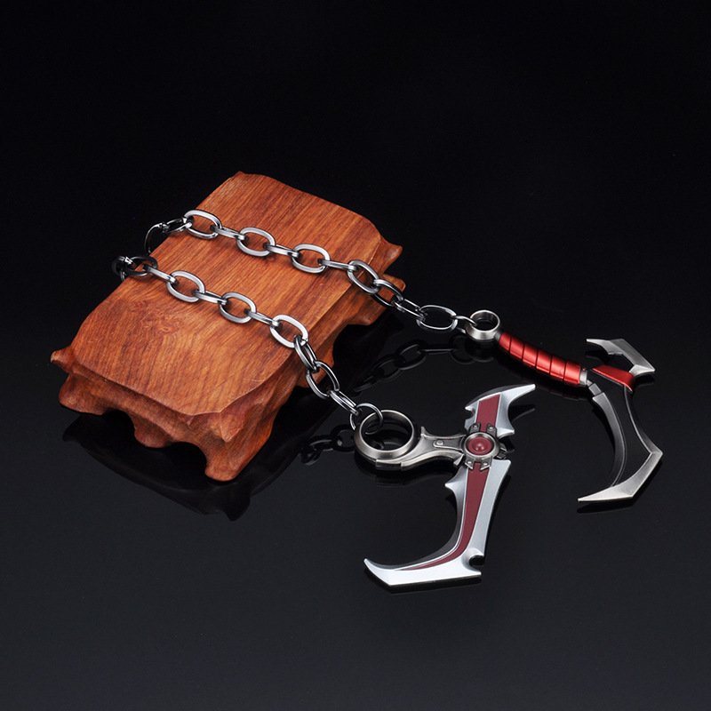 王者周边 百里玄策威尼斯狂欢武器指尖陀螺套装 41厘米合金兵器