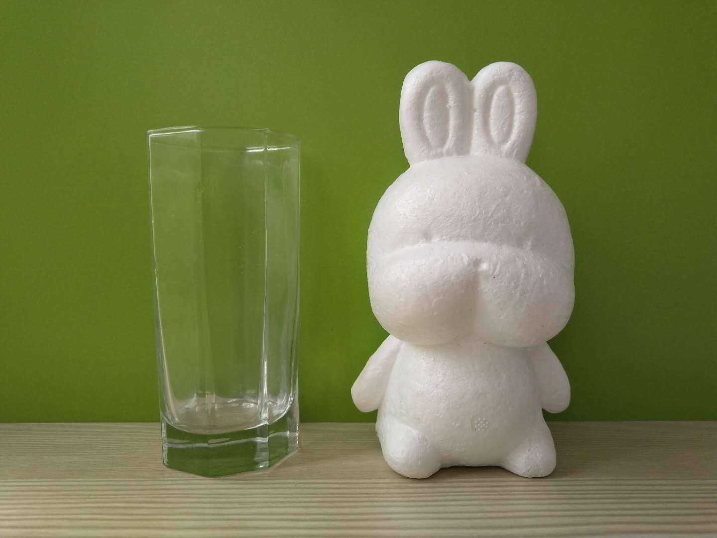 泡沫模型小兔熊大尺寸挂件白色模型泡沫球圣诞装饰用品eps保丽龙