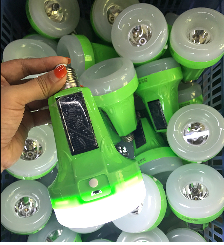 绿鸟led太阳能手电筒夜市摆地摊usb充电照明应急灯 led多功能灯泡