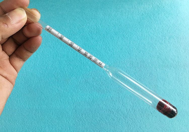 出口型酒精计 0-70度酒度计 酒精浓度计 白酒蒸馏酒测试仪