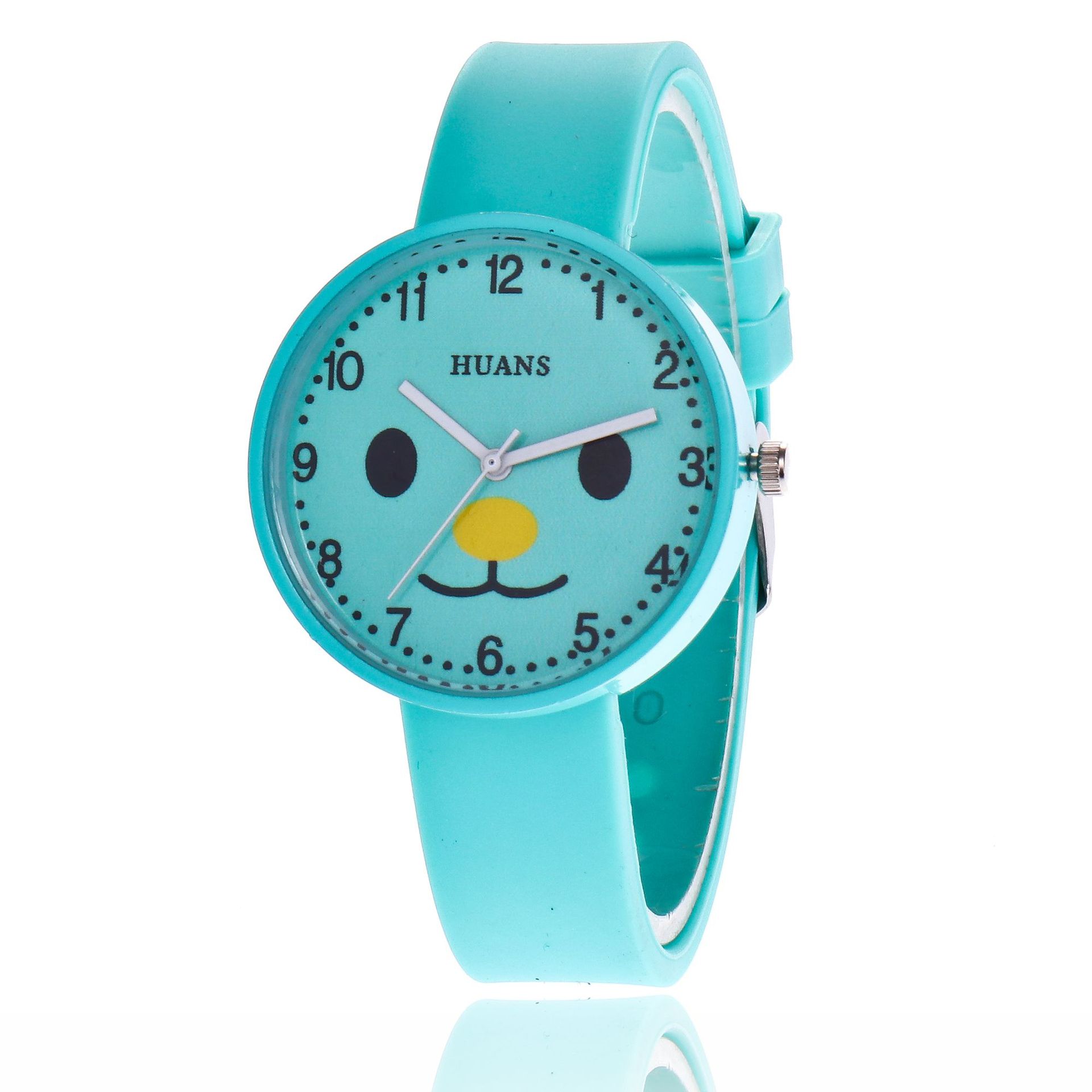huans果冻手表儿童手表女孩小猪卡通可爱软妹学生小清新手表