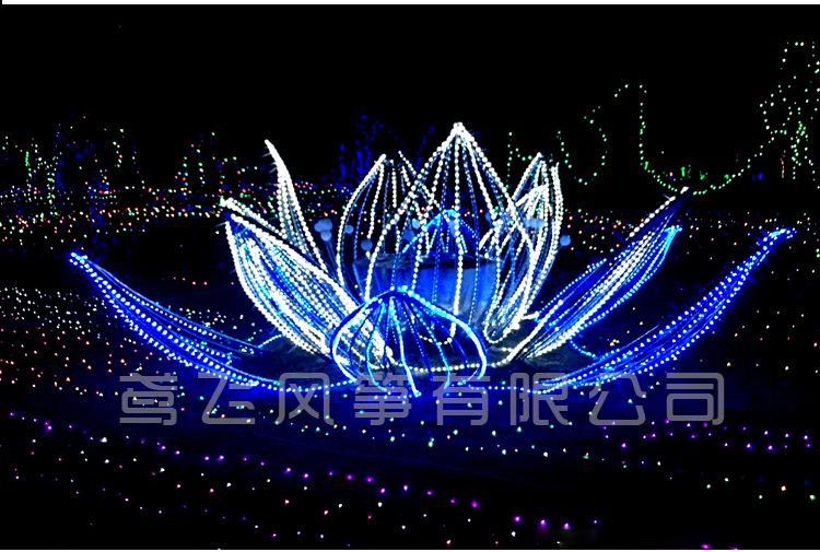 承接各种户外led彩灯展造型灯美陈灯光秀广场亮化工程