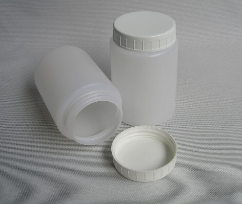 塑料样品瓶500ml g 毫升 pe瓶 塑料罐大口 白色 带内盖厂家直销