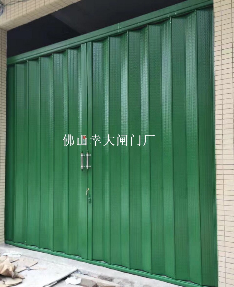 和谐拉闸门全封闭烤漆铁门防盗拉闸门仓库推拉门商铺折叠门折叶门