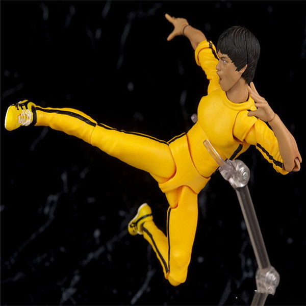 shf 李小龙bruce lee 75周年黄衣版猛龙过江可动手办