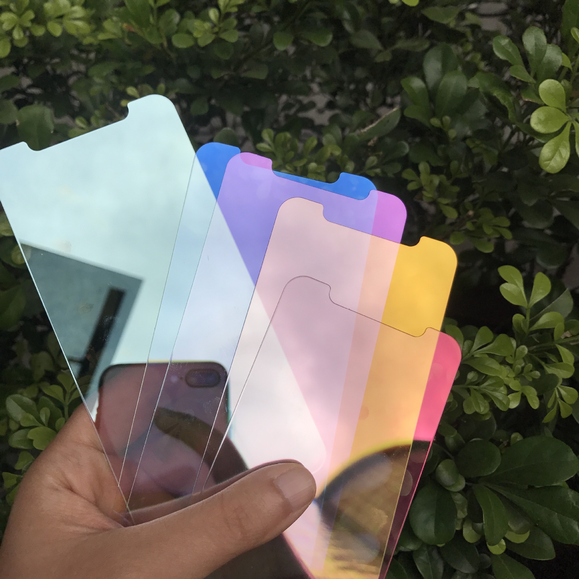 苹果xr全屏镜子膜iphonexs6.5炫彩镜子膜彩色膜iphone xsmax 6.
