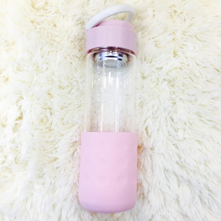 富光双层时尚玻璃杯定制logo印刻字 团购礼品杯新品商务杯