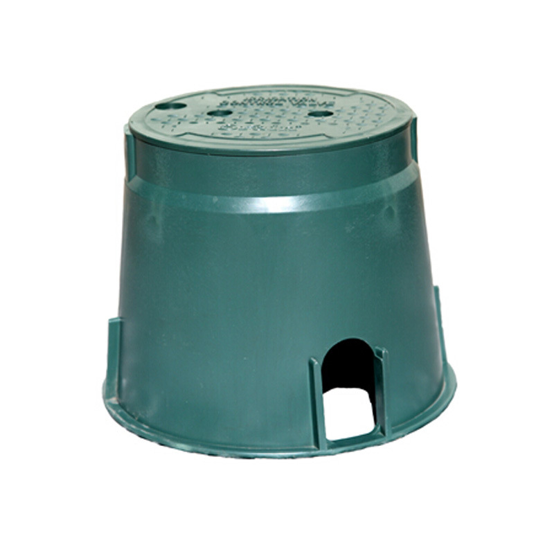 圆形vb910 塑料阀箱 园林绿化阀门箱 箱盖可固定 10寸