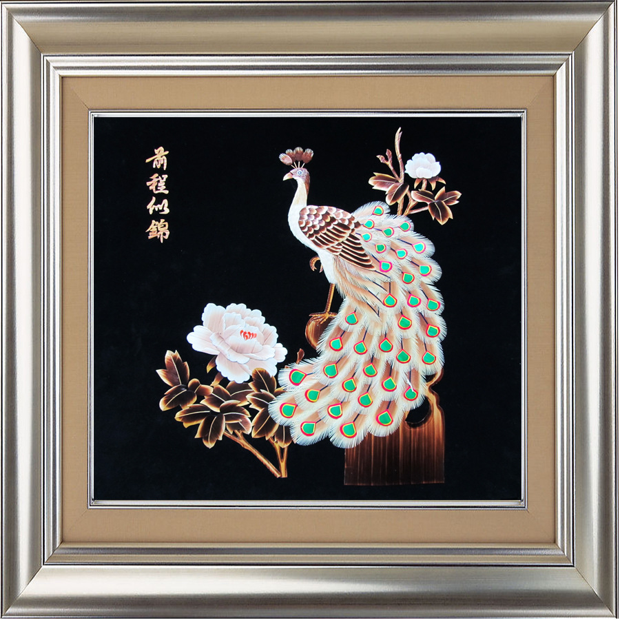 民间手工艺品 手工制作 麦秆画 麦草画 厂家定制 吉祥如意