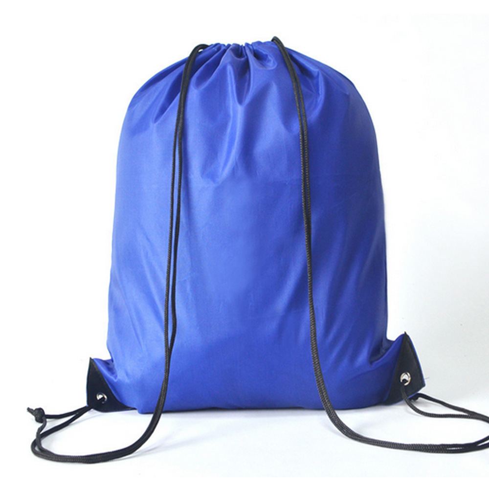 深圳210d涤纶布束口袋定做 尼龙抽绳背袋 双肩束口背袋厂家定制